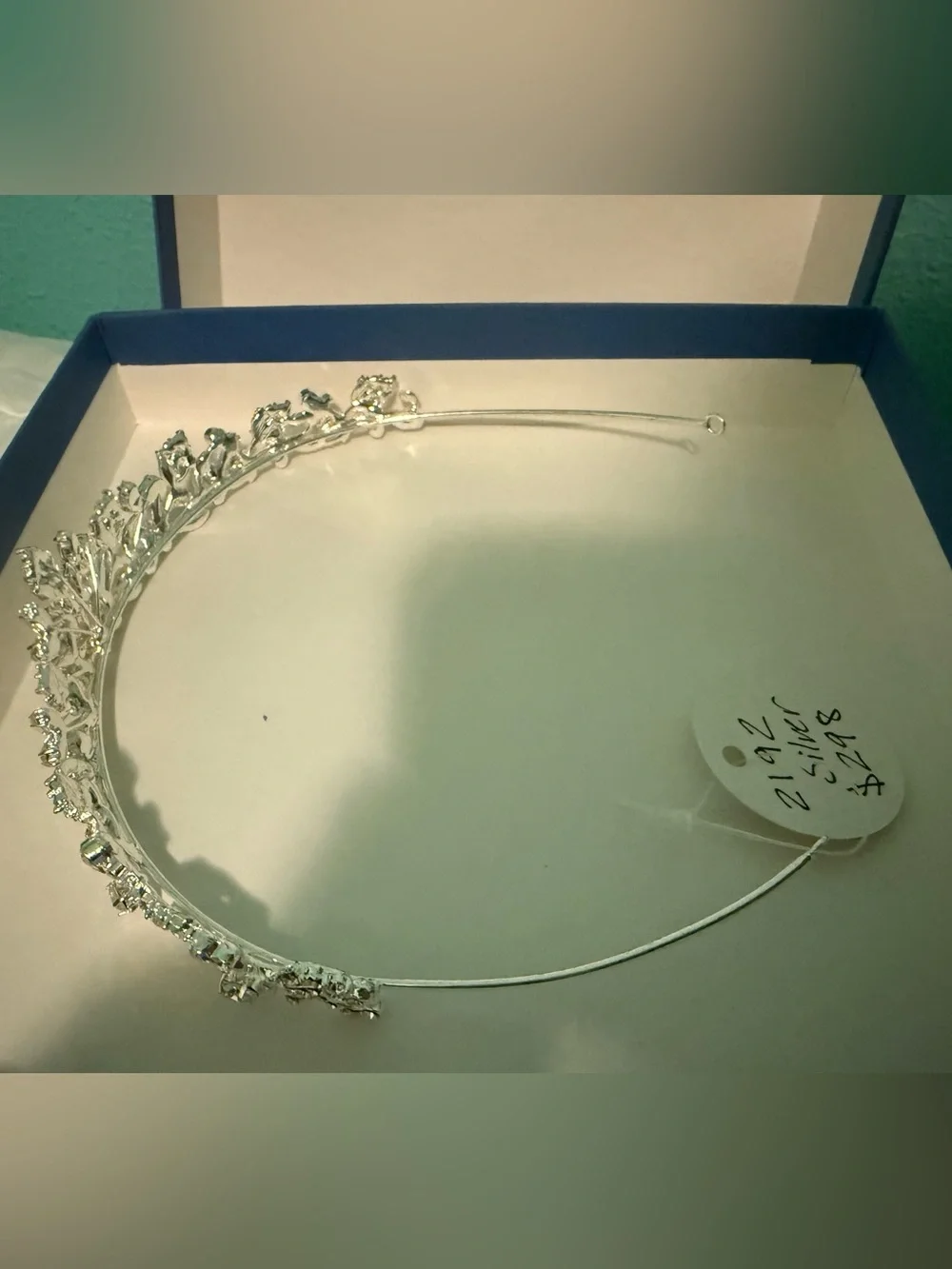 NEW Silver Crystal Bridal Tiara